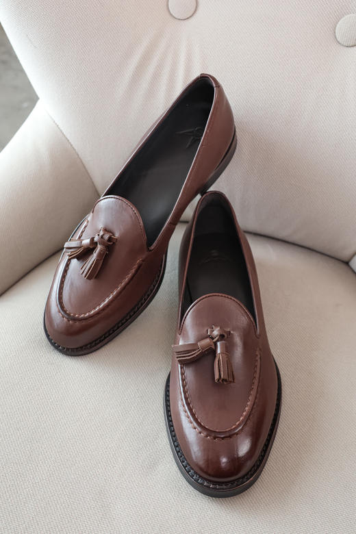 英伦流苏真皮乐福鞋 商品图1