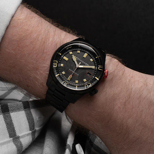 新款限量版SPINNAKER三角帆夜光锻造碳纤维盘面自动机械手表5111 商品图2