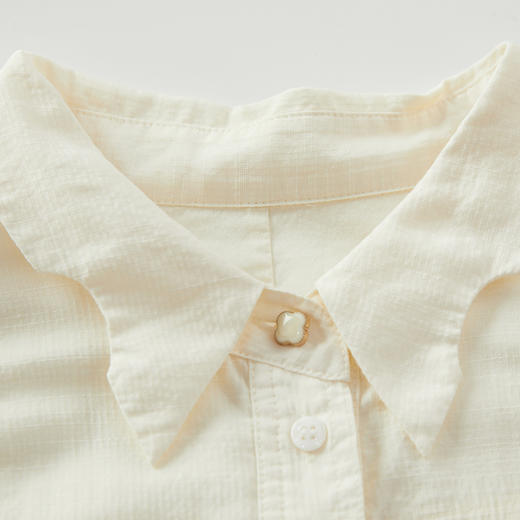 谜底连衣裙短袖女2024年夏款复古宫廷风绣花宽松中长裙242ML0508 商品图3