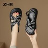 ZHR罗马凉鞋女2024年夏新款露趾软底拖鞋厚底外穿一字扣沙滩鞋 商品缩略图2