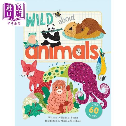 预售 【中商原版】翻翻小百科 野生动物 Wild About Animals 英文原版 儿童纸板绘本 动物科普知识图画书纸板书 进口 3-6岁亲子读物 商品图0