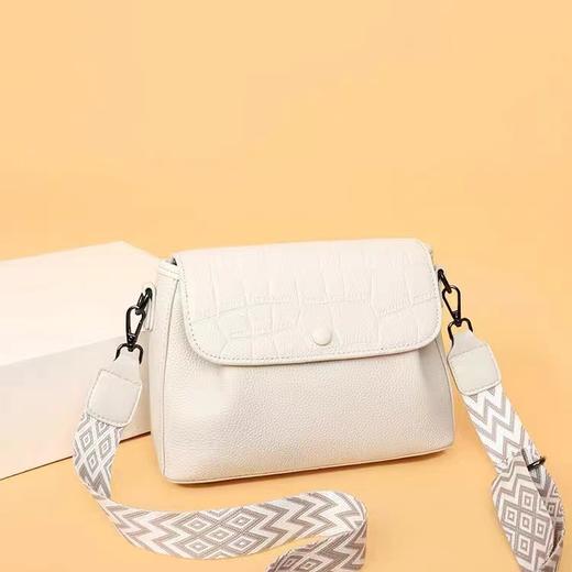 木林森  320195真皮女士斜挎包宽带单肩包-喜出 3天发 商品图2