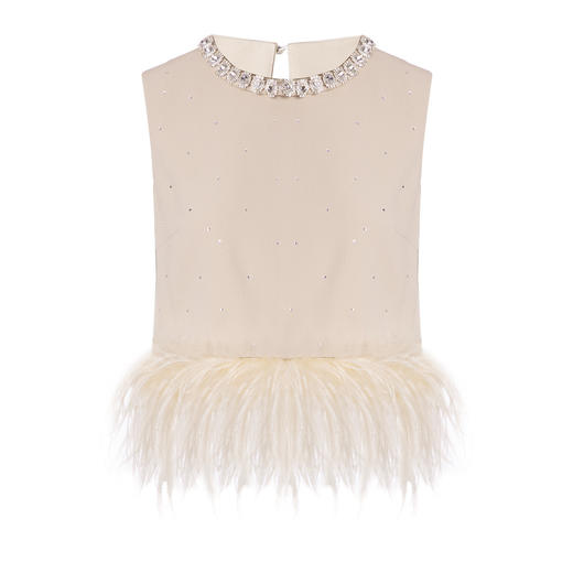 精致复古感华丽烫钻上衣女马夹 商品图4