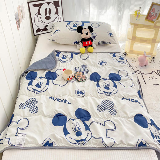 【整张羽丝棉填充，轻薄不压身~！】水洗棉儿童空调被A类卡通迪士妮夏被，洛卡棉夏凉被子幼儿园夏被，手感细腻柔软，呵护您的美好睡眠-QQ 商品图3