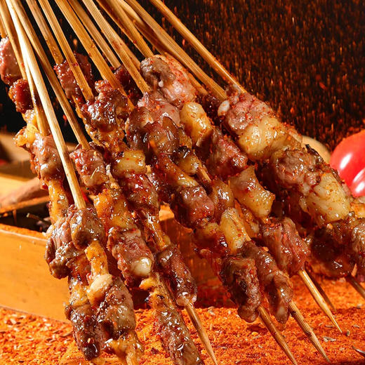 【羊肉串】天莱香羊串半成品腌制牛肉户外烧烤10串/盒/300g 商品图5