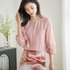 「粉雾云杉」莱赛尔泡泡袖衬衫 低饱和粉雾色打造出 “不费力的温柔气质”天然木本纤维垂坠透气，让闷热天气也能保持清爽米思阳2026春季新款优雅简约风莱赛尔衬衫高级感泡泡袖上衣女小衫1180 商品缩略图2