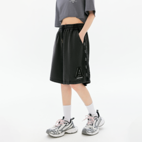 YKYB黄子韬做旧水洗短裤2025夏新款复古百搭潮流五分裤简约阔腿裤