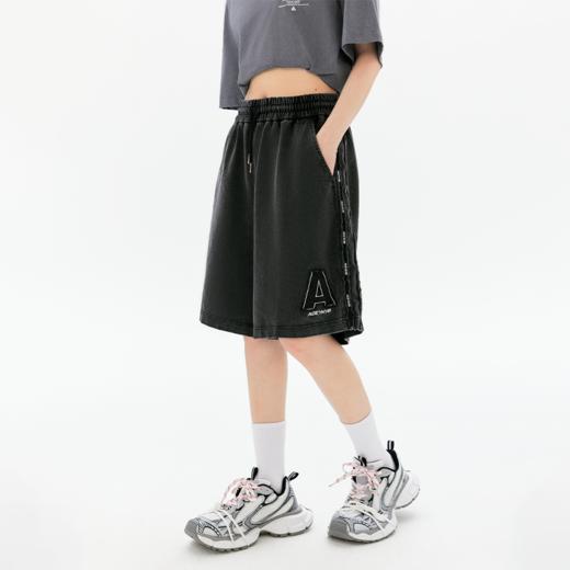 YKYB黄子韬做旧水洗短裤2025夏新款复古百搭潮流五分裤简约阔腿裤 商品图0