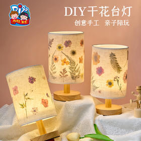 母亲节礼物手工diy干花台灯儿童制作材料包团建活动压花小夜灯