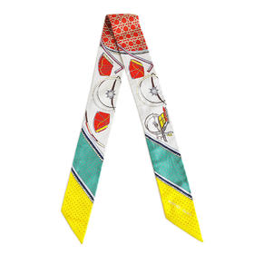 【95新】Hermes爱马仕 “汽车演变史”twilly小丝巾 250324NJ39