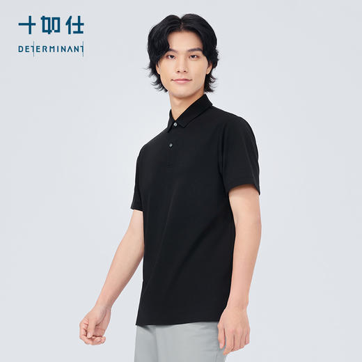 十如仕针织弹力珠地薄荷凉感短袖Polo衫P26 商品图14