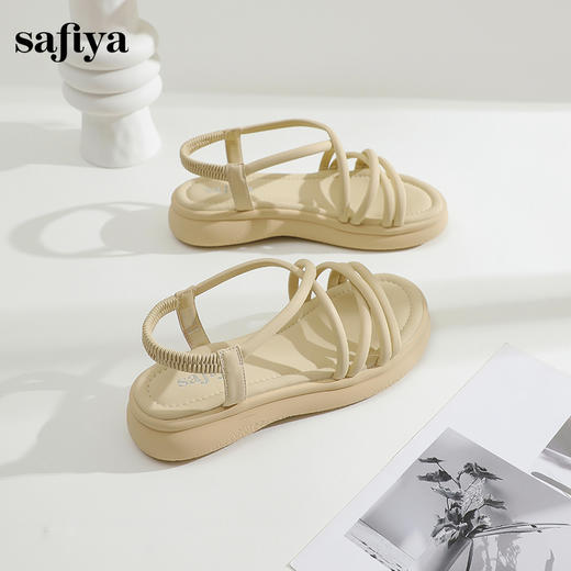 Safiya/索菲娅2024年露趾厚底外穿轻便单鞋休闲松糕凉鞋女 SF42115409 商品图10
