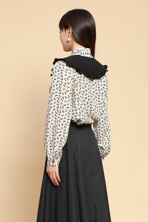 ANSUABEL 可拆卸娃娃领碎花衬衣 11313 商品图2