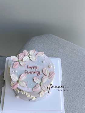 「女士」浪漫粉紫刮刀花