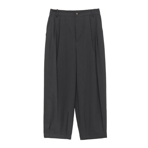 谜底休闲阔腿裤女士2024夏季新款通勤风简约宽松九分裤242MK0654 商品图4