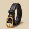 Safiya/索菲娅简约百搭2023新款二层牛皮百搭针扣女腰带牛仔裤腰带皮带皮带SF505011Y 商品缩略图7
