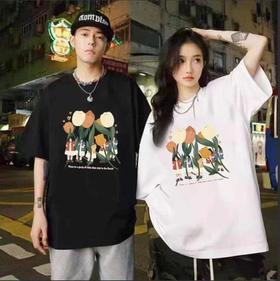 【限时价】喜出100%棉-X森林女孩 印花情侣T恤