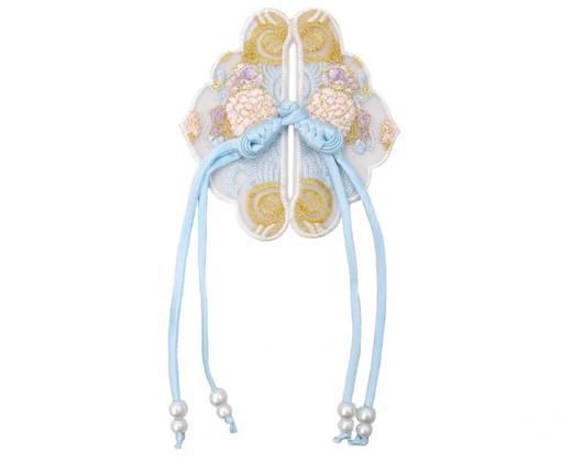 【盘扣流苏系列】云锦刺绣贴片/琵琶扣/七珠盘扣/一字长尾扣 商品图3