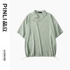 PINLI品立2024夏季新款纯色斜门襟短袖POLO衫潮牌休闲宽松男士T恤B242112080 商品缩略图3