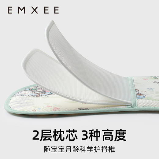 【夏日凉席】嫚熙婴儿云片枕四季通用儿童苎麻枕夏新生儿宝宝专用枕头透气吸汗 商品图5