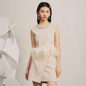 精致复古感华丽烫钻上衣女马夹