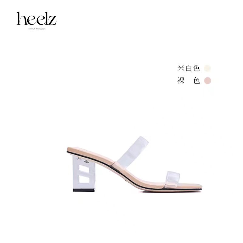 heelz设计师手工鞋履｜ 原创 H 水晶跟透明TPU 凉鞋显腿长60mm
