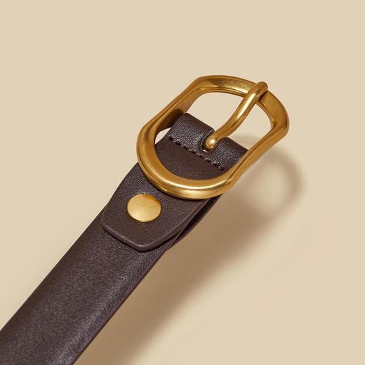 Safiya/索菲娅简约百搭2023新款二层牛皮百搭针扣女腰带牛仔裤腰带皮带皮带SF505011Y 商品图3