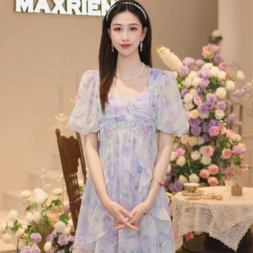 蝴蝶仙紫系列3.0MAXRIENY森系精灵连衣裙印花公主裙(货号:MS85DR060) 商品图0