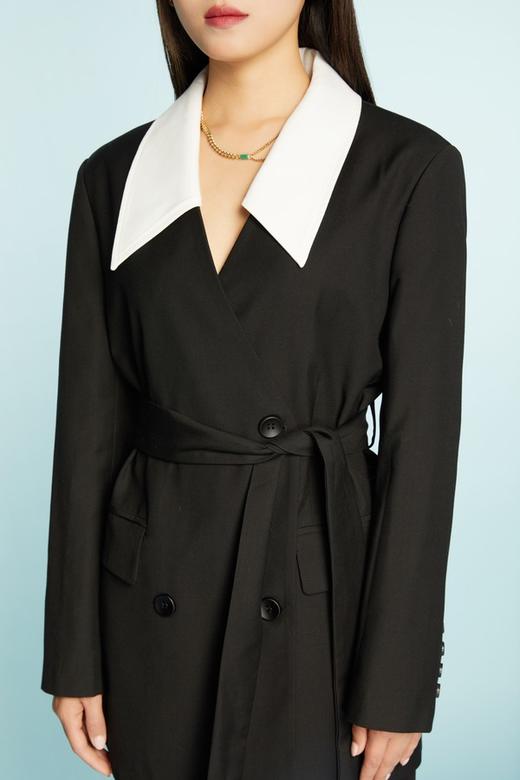 Kai & Kiera 时尚个性黑色西装外套（不含领子） 11258 商品图3