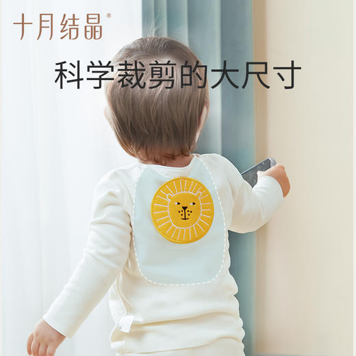 婴儿吸汗巾宝宝儿童纯棉垫背巾3条装 商品图4