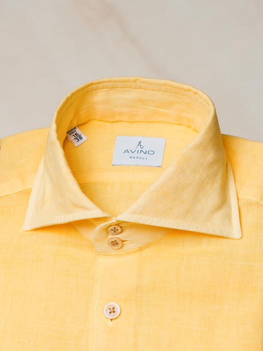 Avino 黄色亚麻衬衫 商品图3