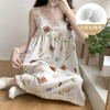 【吊带睡裙不分身材，谁穿谁好看】夏季爆款带胸垫可拆，面料轻薄柔软透气舒适，泡泡棉睡衣女款宽松甜美可爱家居服睡裙QQ 商品缩略图11