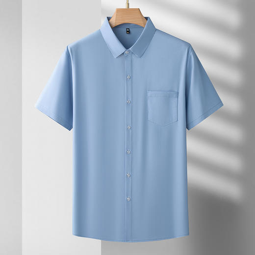 【莫代尔】【新款DDS】大依优型大码男装短袖衬衫加肥加大t恤大号胖子男士上衣夏季半袖休闲商务 商品图1