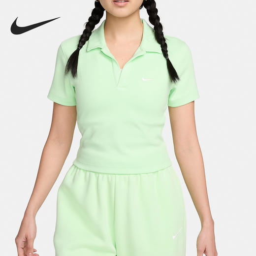 【小码特惠】Nike/耐克Sportswear Essential女士翻领上衣DV7885-376 商品图0