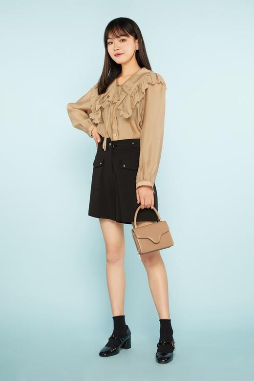 amadella 波纹绣边荷叶领衬衣 11286 商品图1