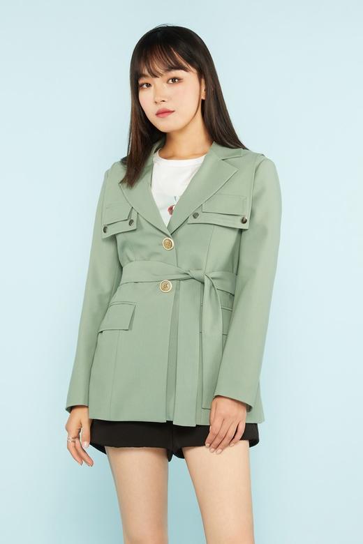 LNNNS 绿色披肩西装领外套 11329 商品图0