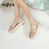 Safiya/索菲娅2024年仙女风水钻露趾百搭单鞋外穿套脚休闲凉鞋 SF42115041 商品缩略图6