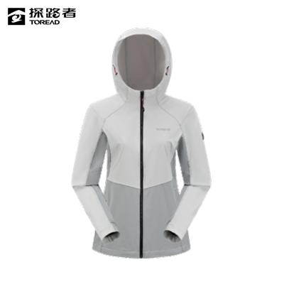 探路者旅行外套2024春夏新款女式连帽软壳外套TAEEAM82008-CJ7X 商品图2