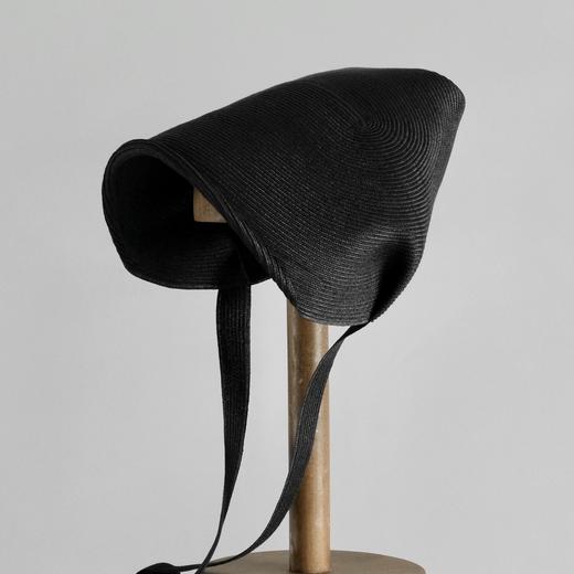 Kreuzzz  珍珠白/黑色古典卷边Sora Bonnet 商品图7