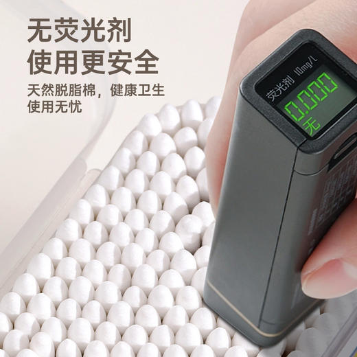 「3盒装！单盒200支，双头设计多功能」200支棉签掏耳化妆卸妆消毒用棉花棒双头木棒一次性尖头卫生棉棒 商品图3