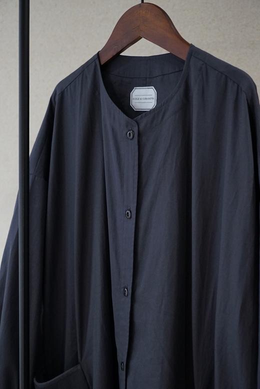 ECOLE DE CURIOSITES 女装大衣长袖无领长外套 商品图5