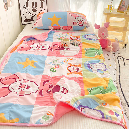 【整张羽丝棉填充，轻薄不压身~！】水洗棉儿童空调被A类卡通迪士妮夏被，洛卡棉夏凉被子幼儿园夏被，手感细腻柔软，呵护您的美好睡眠-QQ 商品图8