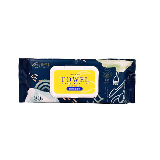 暖伊仁80片加长厨房湿巾 商品图0
