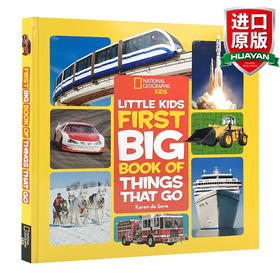 英文原版绘本 美国国家地理交通工具Little Kids First Big Book of Things That Go全英文版