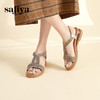 Safiya/索菲娅 2024夏季新品波西米亚闪钻复古露趾度假休闲罗马鞋凉鞋SF32115047/SF42115347 商品缩略图8