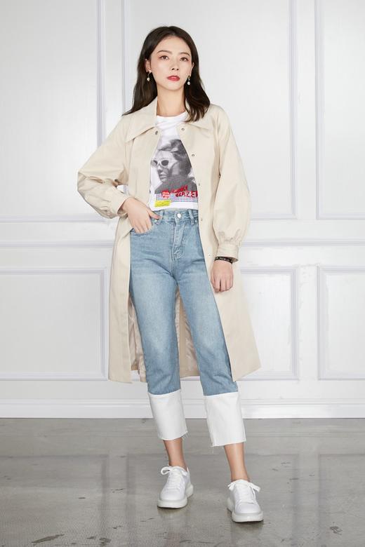 Le Malene 插肩袖绑带收腰风衣外套 11344 商品图5