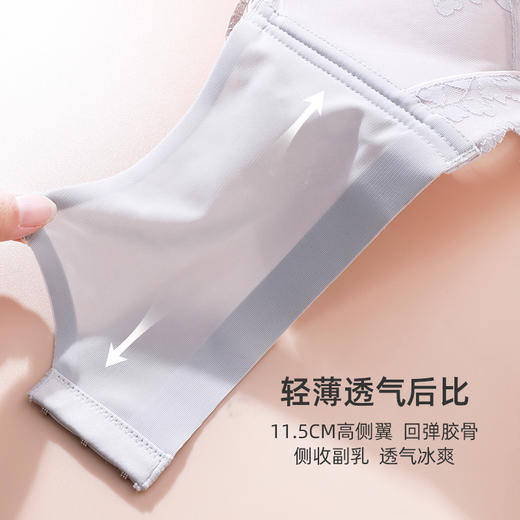 【多款可选】熳洁儿 性感蕾丝小胸聚拢文胸无钢圈舒适上托收副乳23261557/23261506/ 23261502 商品图10