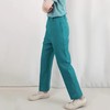 板栗研衣所/BLV921B/绿松石蓝亚麻裤子 商品缩略图3
