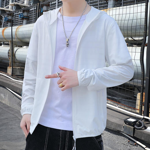 【防晒衣】【新款DSL】大依优型大码连帽外套皮肤衣防晒外套男宽松加肥加大码上衣夹克薄款 商品图2