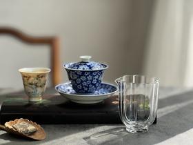 【家有好器】景德镇手工青花满花盖碗《青花》，一眼望进江南